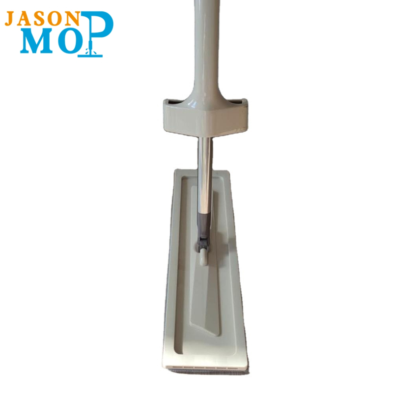 JASON NEW Mop per pulizia in microfibra con asta in acciaio inossidabile per lavaggio a mano libera per la pulizia domestica (JS-B2009)